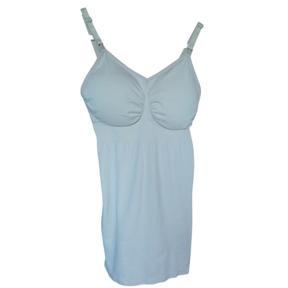 NWT Mirity Maternity Slip Padded Nursing Bra Breastfeeding Size Large Stretchy - Picture 1 of 7